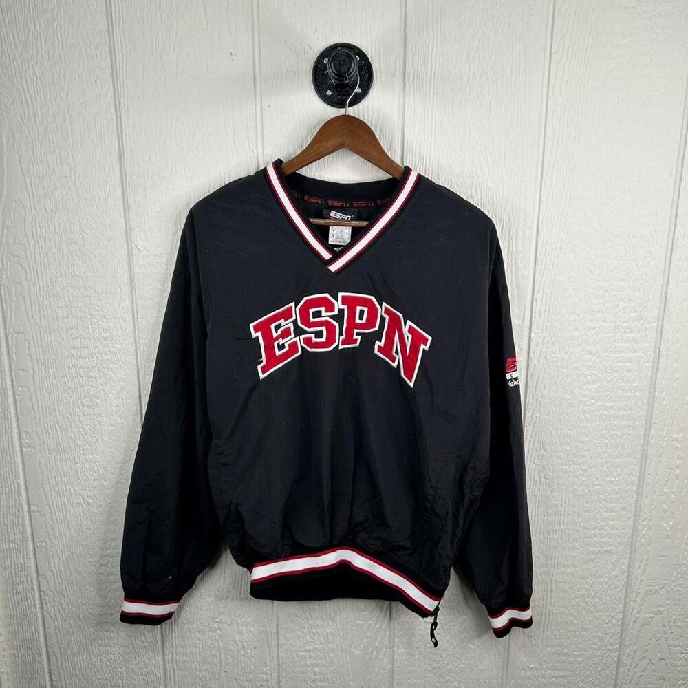 Vintage 90’s ESPN Athletic V-Neck Windbreaker Size Medium